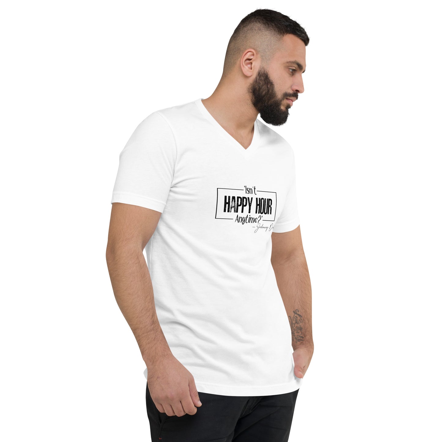 Unisex Short Sleeve V-Neck T-Shirt
