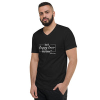 Unisex Short Sleeve V-Neck T-Shirt