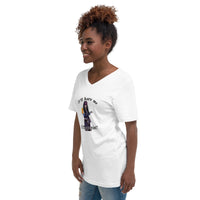 Unisex Short Sleeve V-Neck T-Shirt